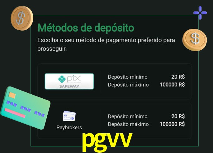 O cassino pgvv oferece uma grande variedade de métodos de pagamento
